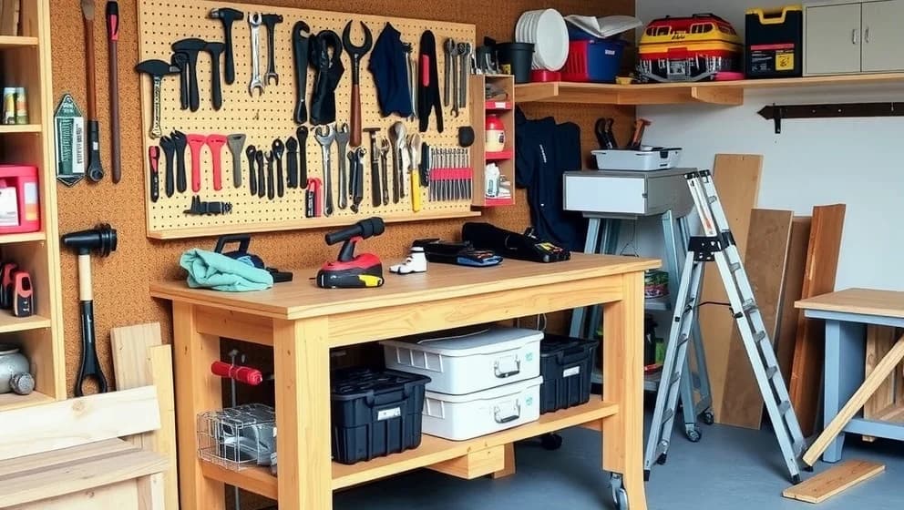 Bygga egen arbetsbänk i garaget