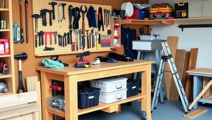 Bygga egen arbetsbänk i garaget