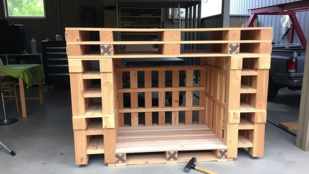 Bygga egen bar av lastpallar hemma