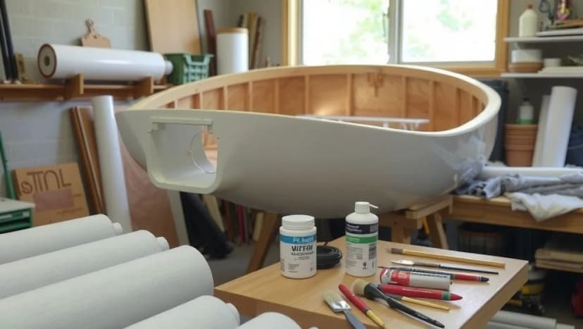 Bygga egen båt av glasfiber själv