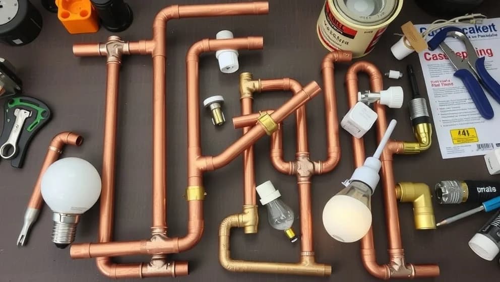 Bygga egen lampa med kopparrör hemma