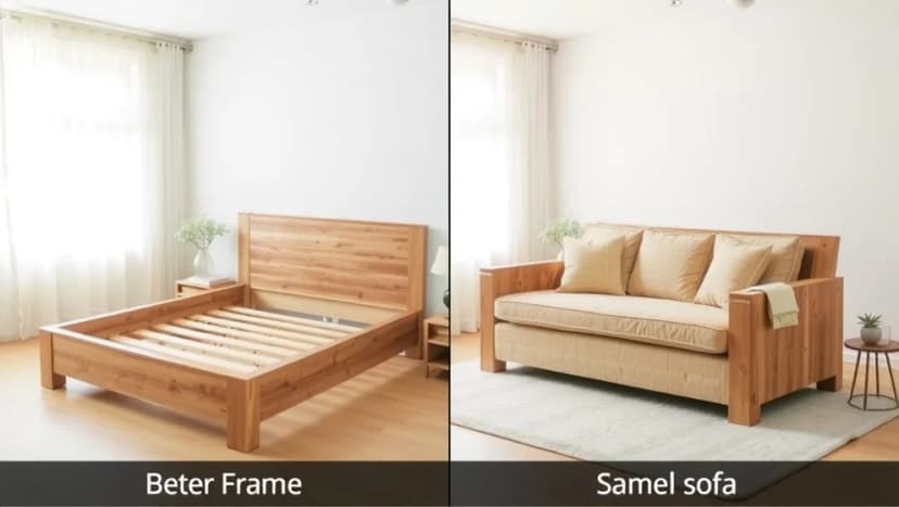 Bygga egen soffa av säng hemma