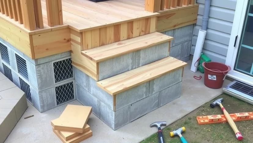 Bygga egen trappa utomhus steg för steg