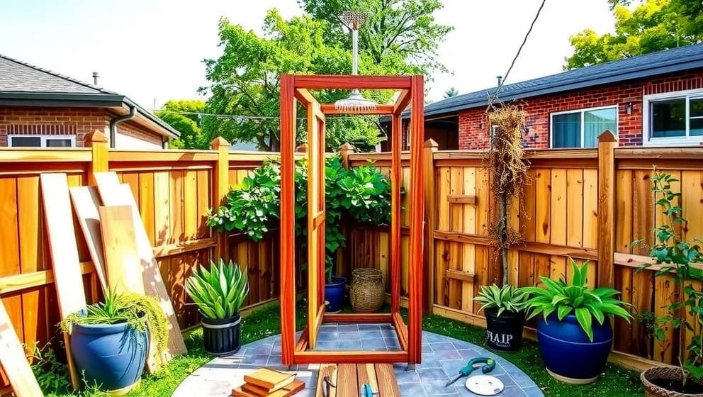 Bygga egen utedusch hemma