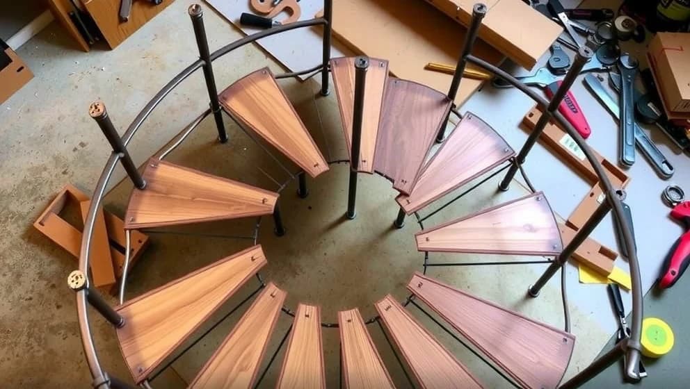 Hur bygger du en egen spiraltrappa