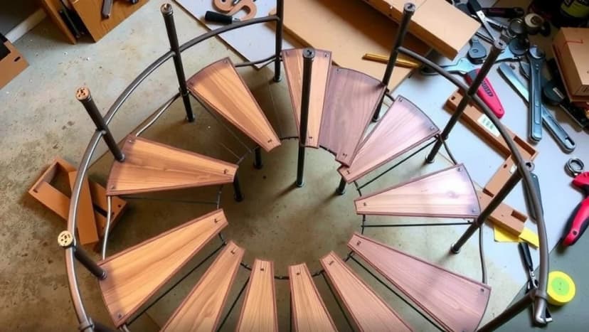 Hur bygger du en egen spiraltrappa