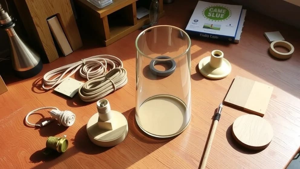 Så bygger du din egen bordslampa hemma