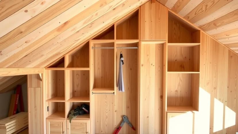 Så bygger du egen garderob med snedtak