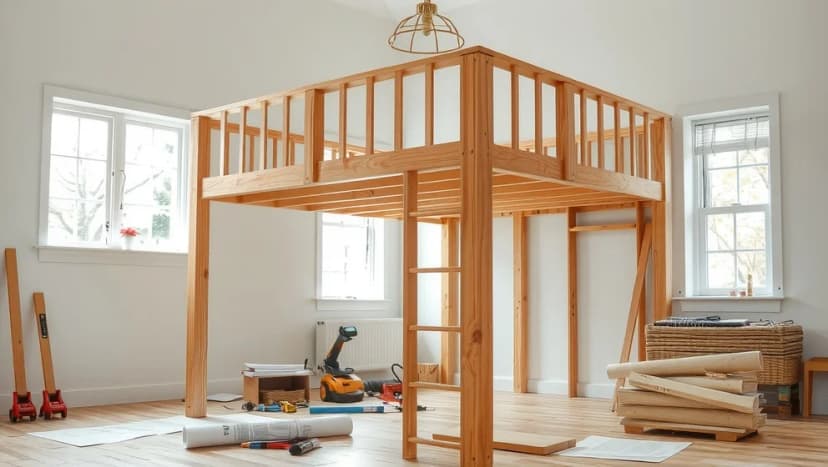 Så bygger du en loftsäng till barnet själv