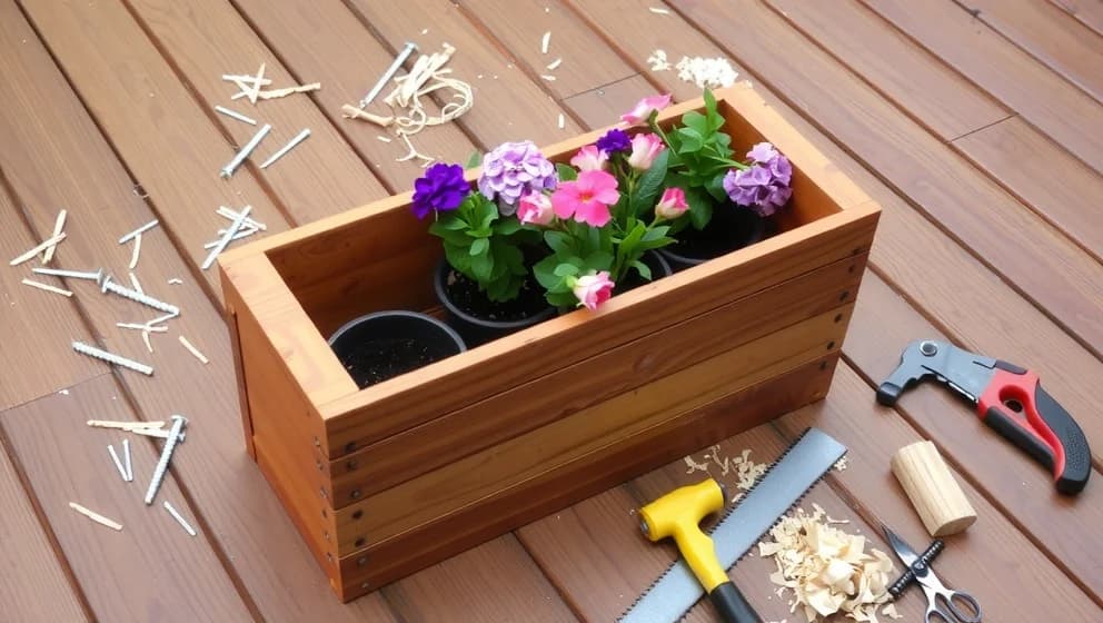 Sådan bygger du en blomlåda i trä själv